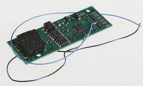 LL8-KA 4-Function Drop-In DCC Decoder w/TCS Keep Alive Wires - Control Only -- With Extra blue, black/white Wires Fits Life-Like PROTO 2000