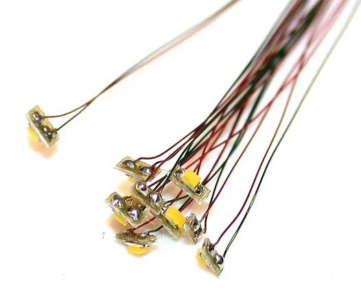 Surface-Mount LED w/Attached Magnet Wire Leads -- Blue pkg(10)