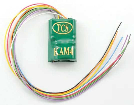 KAM4 4-Function Wired DCC Decoder w/Built-In Keep-Alive(TM) -- .945 x 0.66 x 0.33"  3.34 x 2.4 x .838cm