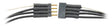 Micro Connector Set (1 Male, 1 Female) -- 4-Pin Linear Array w/6" 32-Gauge Wires (3 black, 1 white) .122 x .059 x .17