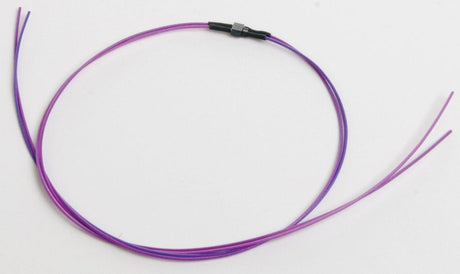 2-Pin Micro Connector -- With 6"  15.2cm Purple Wires .098 x .06 x .12"