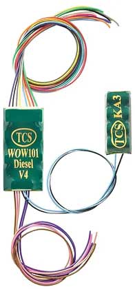 WOW101-Diesel-EMD-KA Sound & DCC Decoder w/Keep Alive(TM) - WOWSound(TM) -- EMD Diesel Sounds w/9-Pin JST 1.35 x .66 x .22" or 34.29 x 16.72 x 5.59mm-1