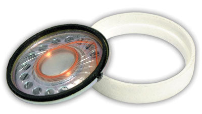 UNIV-SH2-O Universal Speaker Housing w/Speaker -- Fits TCS 28mm Round WOWSpeaker (Use in Loco Body w/See-Through Fan Housing)
