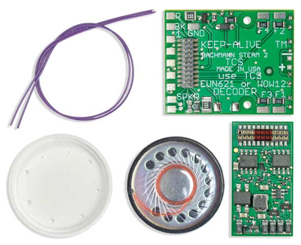 WSK-BAC-2 WOWKit Complete Sound Conversion Kit -- Fits Bachmann 4-8-2 Heavy Mountain Locomotives