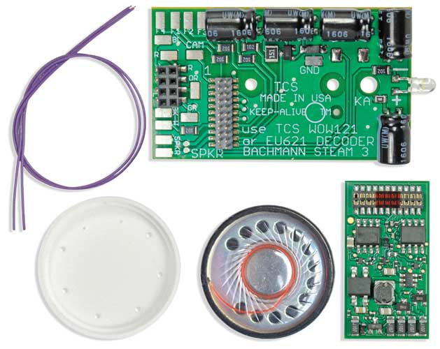 WSK-BAC-3 WOWKit Complete Sound Conversion Kit -- Fits Bachmann N&W Class J 4-8-4 Locomotives