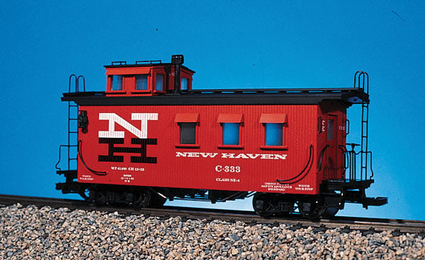 Wood Side Caboose -- New Haven (red)