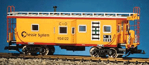 Bay Window Caboose -- Chessie (yellow, silver)