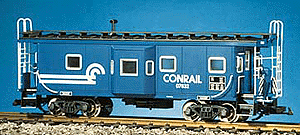 Bay Window Caboose -- Conrail (blue, black)