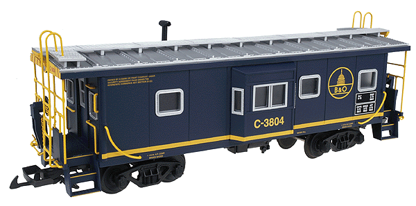 Bay Window Caboose -- Baltimore & Ohio (blue)