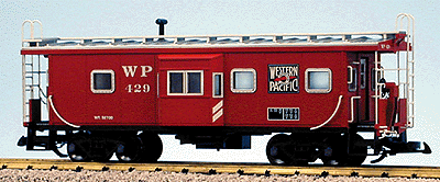 Bay Window Caboose -- Western Pacific (red)