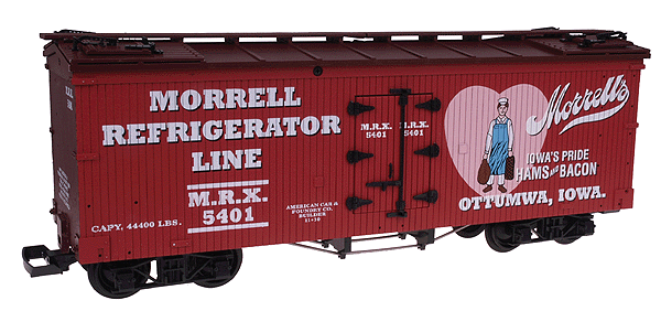 Refrigerator Car -- Morrel Refrigerator Line (red)