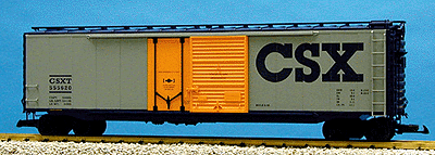 50' Steel Boxcar w/Combination Plug & Sliding Double Doors -- CSX #2 (gray)