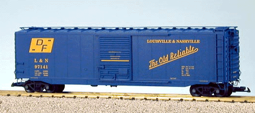 50' Steel Boxcar w/Steel Doors -- Louisville & Nashville-#1 (blue)