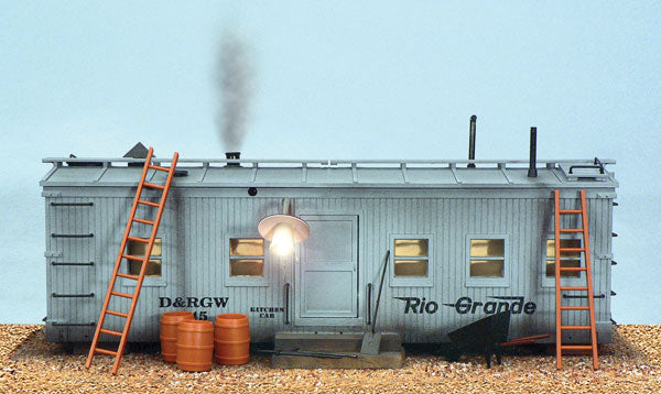 Roadside Shanty with Smoking Stack & Interior/Exterior Lighting