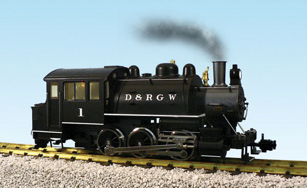 Steam 0-6-0T Dockside; Powered w/Smoke & Sound, Diecast Metal -- Denver & Rio Grande Western #1
