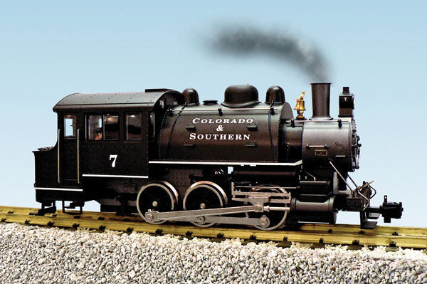 Steam 0-6-0T Dockside; Powered w/Smoke & Sound, Diecast Metal -- Colorado & Southern #7