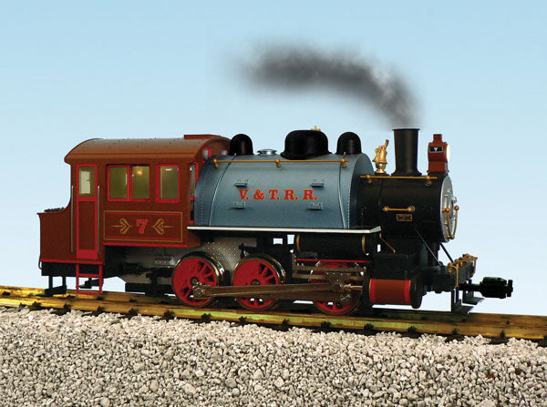 Steam 0-6-0T Dockside; Powered w/Smoke & Sound, Diecast Metal -- Virginia & Truckee #7