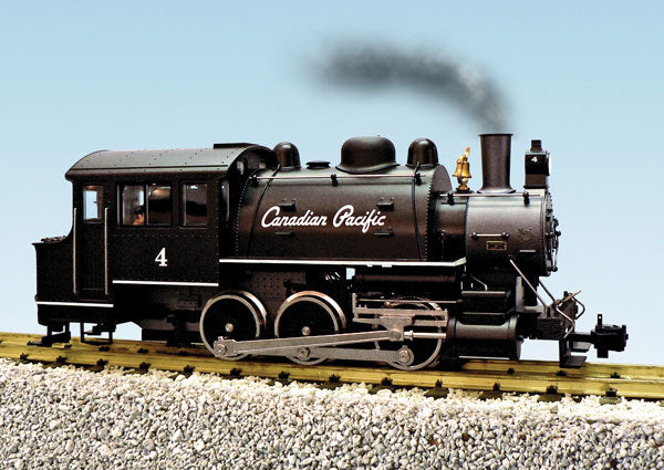 Steam 0-6-0T Dockside; Powered w/Smoke & Sound, Diecast Metal -- Canadian Pacific #4