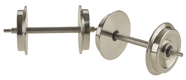 Metal Wheel Sets pkg(2) -- Passenger Car