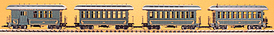 Overton Passenger Cars -- Colorado & Southern Combine #130 (green, silver)
