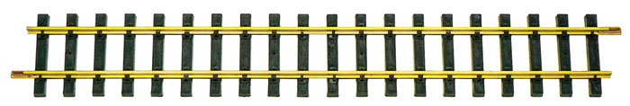 Straight Track Solid Brass Rail -- 24"