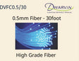 DVFC0.5/30 End-Glow Fiber Optic Cable -- 30 Feet, 0.5mm-1