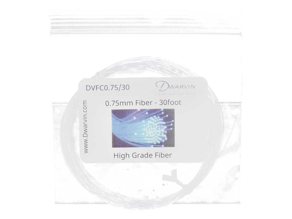 DVFC0.75/30 End-Glow Fiber Optic Cable -- 30 Feet, 0.75mm-2