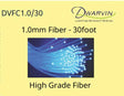DVFC1.0/30 End-Glow Fiber Optic Cable -- 30 Feet, 1.0mm-1