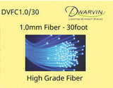 DVFC1.0/30 End-Glow Fiber Optic Cable -- 30 Feet, 1.0mm-1