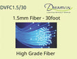 DVFC1.5/30 End-Glow Fiber Optic Cable -- 30 Feet, 1.5mm-1