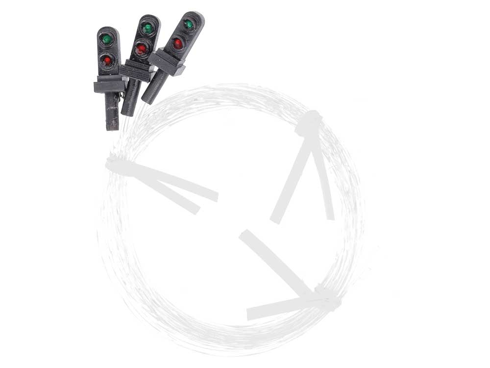 DVFLBS301-3 Fiber-Lit 2-Color Dwarf Signal Only -- pkg(3)-2