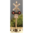 DVFLRRX101 Fiber-Lit Railroad Crossing -- With Fiber Optic-1