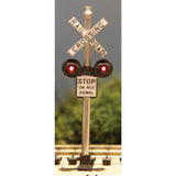 DVFLRRX101 Fiber-Lit Railroad Crossing -- With Fiber Optic-1