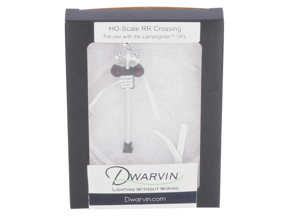 DVFLRRX101 Fiber-Lit Railroad Crossing -- With Fiber Optic-4