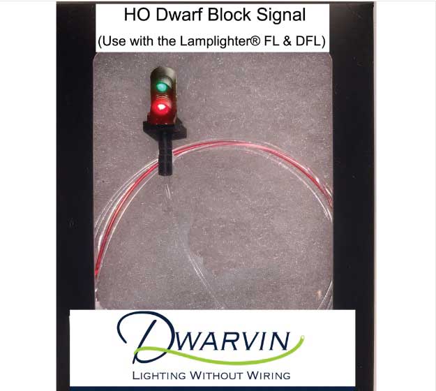 DVIDBS101 Dwarf Block Signal Kit -- With Lamplighter DFL, 2 Side-On Infrared IR Detectors, 2 Signals, Power Supp-4