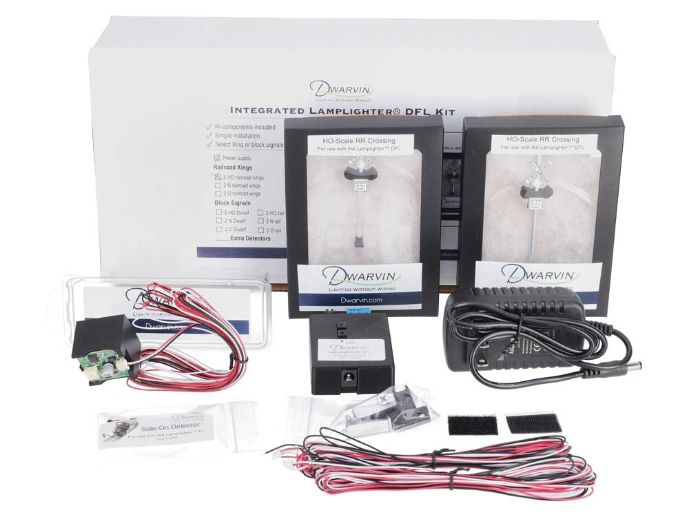 DVIRRXK101 Integrated Crossing Signal Kit w/Power Supply -- Lamplighter DFL 2 Crossing Signals, Power Supply-1