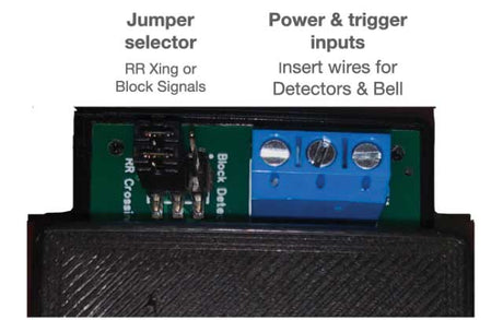DVIRRXK301 Integrated Crossing Signal Kit w/Power Supply -- Lamplighter DFL, 2 Crossing Signals, Bell Circuit, Power Supply-5
