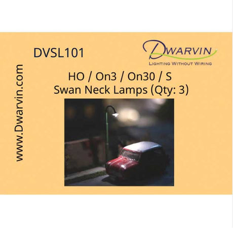 DVSL101 Swan/Goose Neck Street Lamps Fiber-Lit -- pkg(3)-4