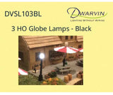 DVSL103BL Fiber-Lit Globe Street Lamps -- Black pkg(3)-4