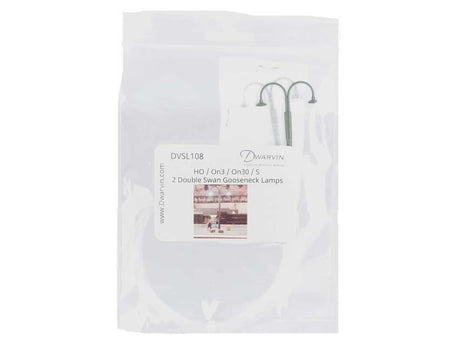 DVSL108 Fiber-Lit Double Swan/Goose Neck Lamps -- pkg(2)-2