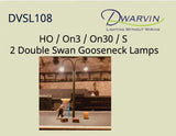 DVSL108 Fiber-Lit Double Swan/Goose Neck Lamps -- pkg(2)-4