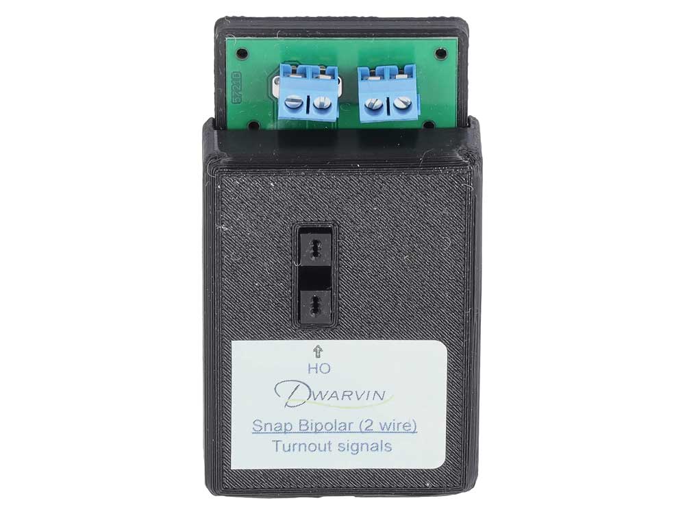 DVTSB2-1 Turnout Signals for 2 Wire Snap Bipolar Switch Machines Kit -- Kit Includes 3 Dwarf Signals, Controller, Power Supply-3
