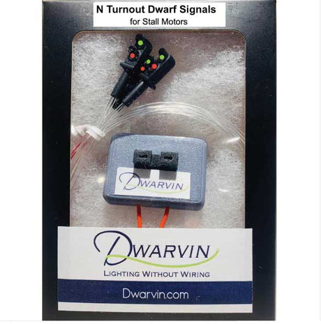 DVTSSS201N Turnout Signals Kit for Stall Motor Switch Machines w/Dwarf Signals -- Kit Includes Controller, 3 Dwarf Signals-1