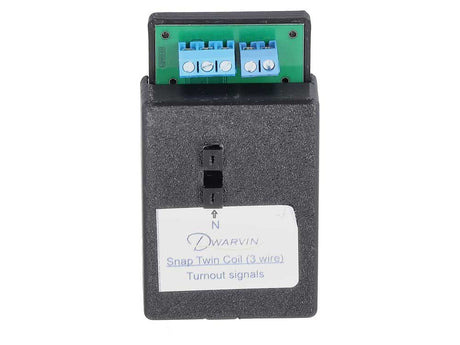 DVTSTC3-2 Turnout Signal Snap Twin Coil 3-Wire Switch Machine -- Kit Includes 3 Dwarf Signals, Controller, Power Supply-3