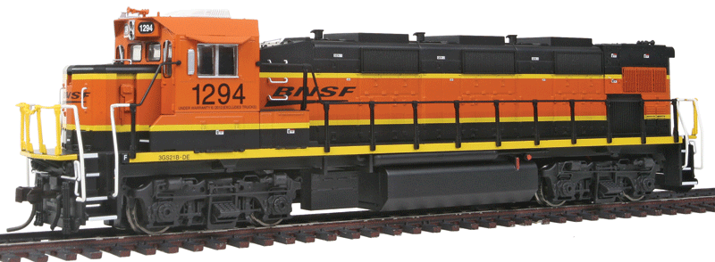 NRE Genset II Locomotive - Standard DC -- BNSF Railway #1294 (orange, black, yellow, Wedge Logo)