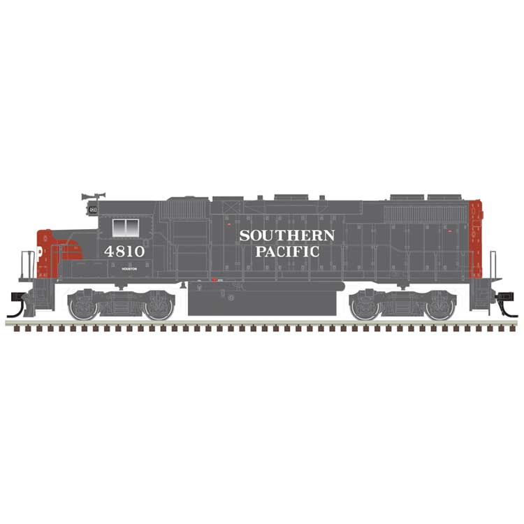 EMD GP38-2 - Standard DC - Silver -- Southern Pacific #4816 (gray, red)