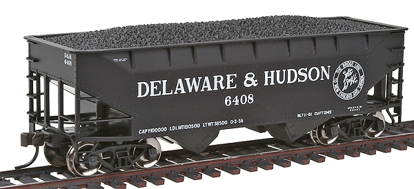 Trainman(R) 2-Bay Offset Hopper -- Delaware & Hudson #6408