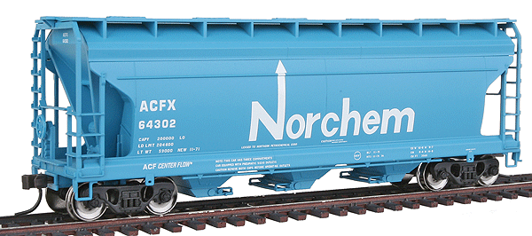 Trainman(TM) ACF(R) 3560 Center Flow Covered Hopper, Assembled -- Norchem #64302