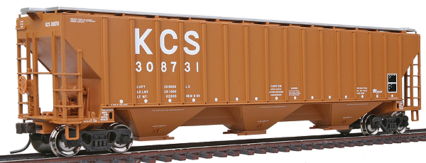 Atlas Trainman(R) Thrall 4750 3-Bay Covered Hopper -- Kansas City Southern #308731
