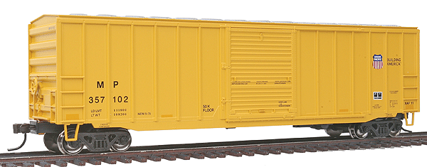 Trainman(R) ACF(R) 50'6" Boxcar - Assembled -- Union Pacific #357102 (MP Reporting Marks, Building America Logo)